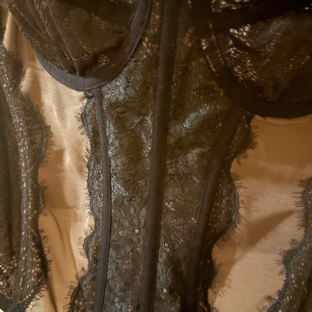 Urban Outfitters Black Lace Bustier